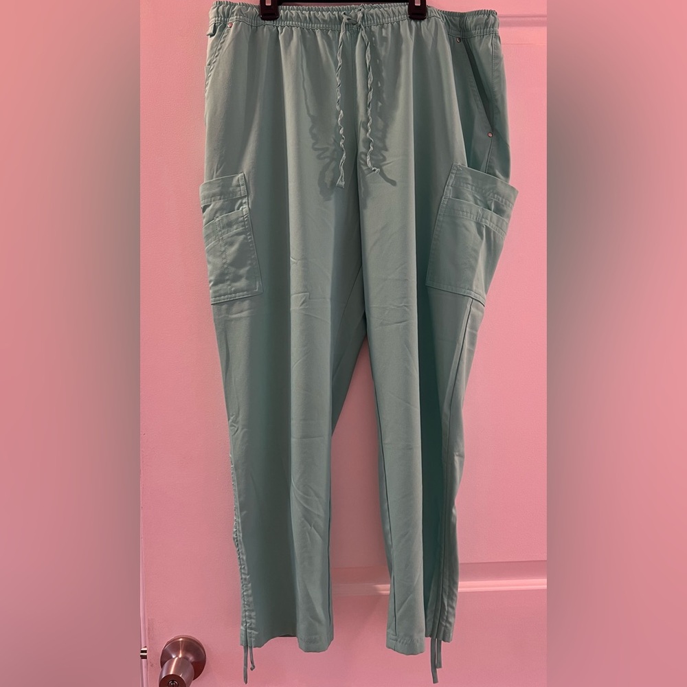 Teal Petite Scrubs Pants